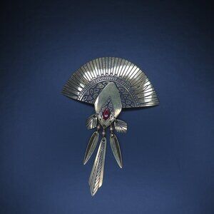 Vintage Gold Fan Pin/Pendant